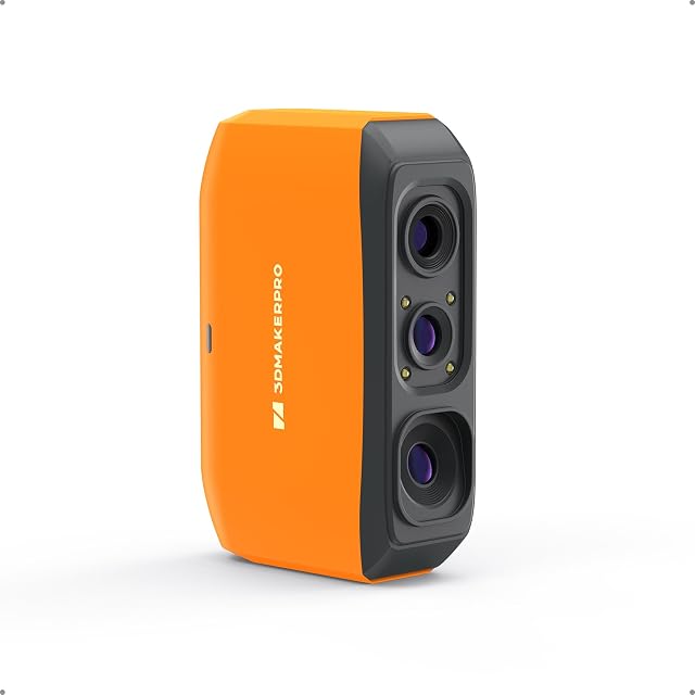 Scanner 3D à main orange 3DMakerpro Fox