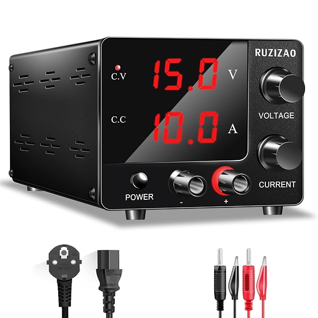 Alimentation de laboratoire compacte RUZIZAO SPS-E3010 avec boutons encodeurs