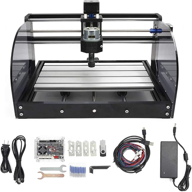 Fraiseuse CNC de bureau RATTMMOTOR 3018-Pro Max avec écran en acrylique