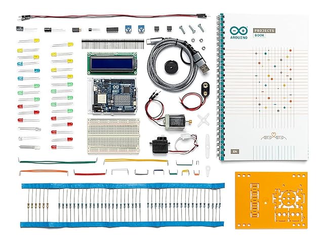 Boîte de l’Arduino Starter Kit R4 avec carte UNO R4 WiFi et livre de projets