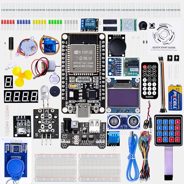 Kit de démarrage ELEGOO ESP-32 avec carte, modules et composants