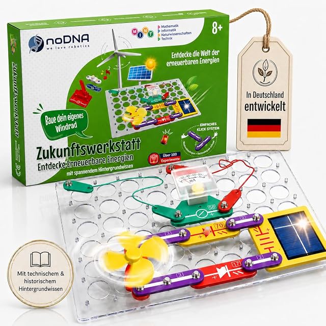 Kit d’expériences d’électronique noDNA sur les énergies renouvelables pour enfants