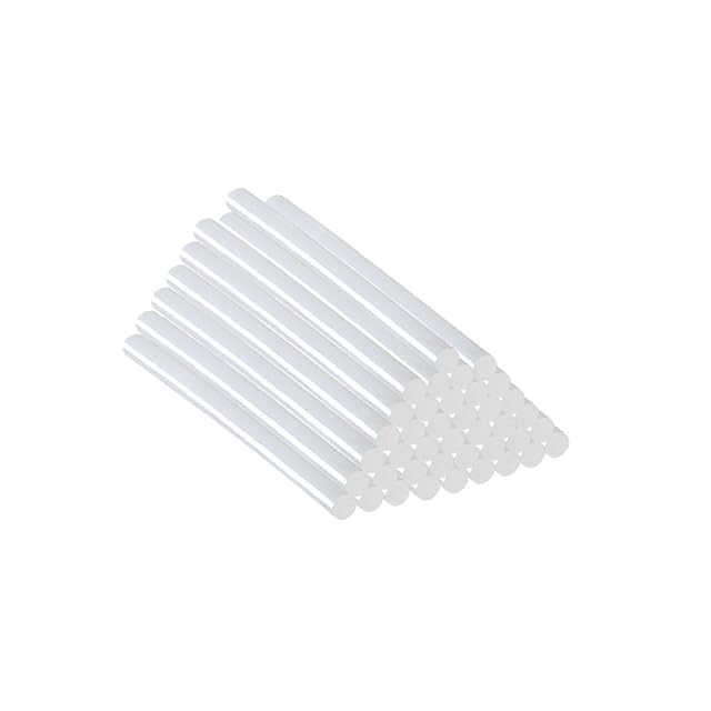 Petite pile de bâtons de colle translucides