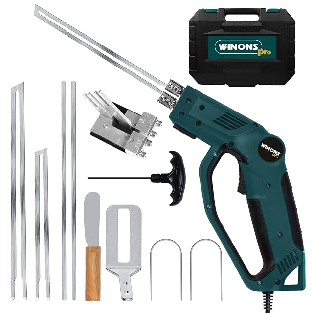 Kit de couteau chauffant pour mousse WINONS WFC0012 avec lames dans une mallette