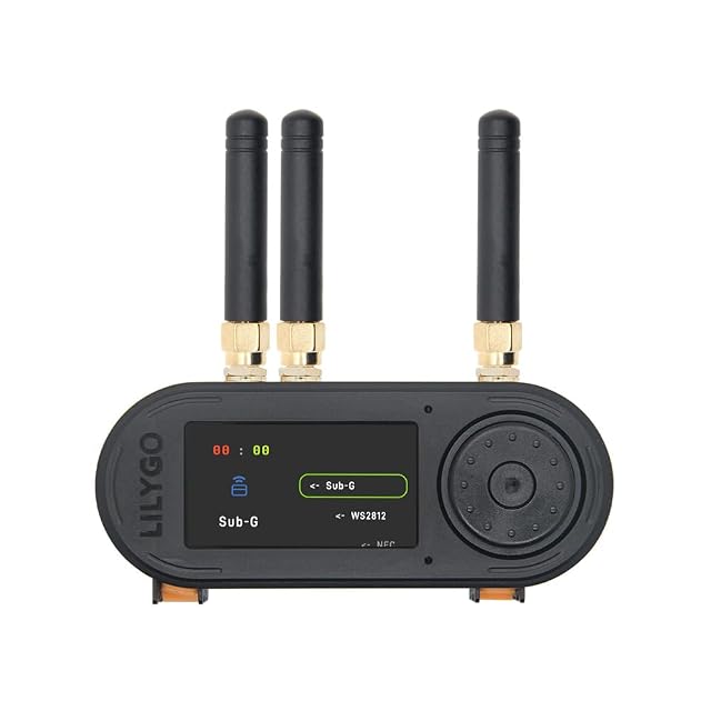 Appareil portatif LILYGO T-Embed CC1101 Plus avec trois antennes externes et un écran