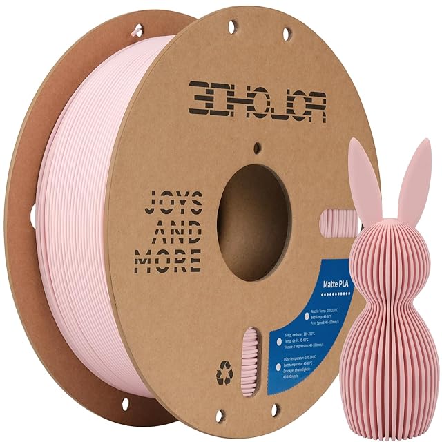 Bobine de filament PLA mat rose pêche 3DHoJor