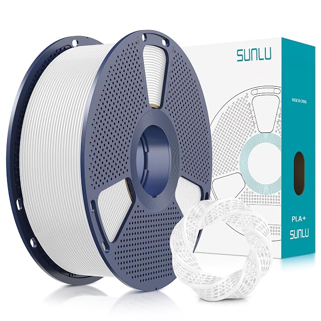 Bobine de filament SUNLU PLA+ blanc