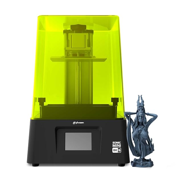Imprimante 3D résine Phrozen Sonic Mini 8K S avec capot teinté et base compacte