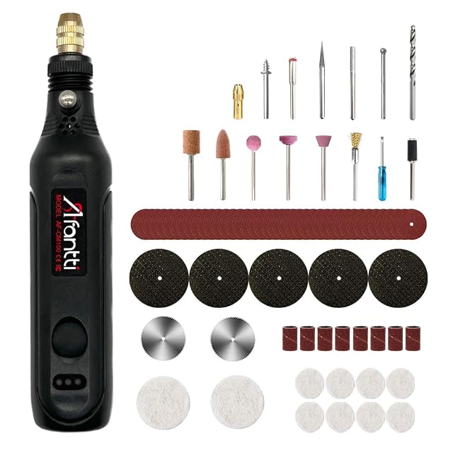 Mini outil rotatif sans fil Afantti avec accessoires