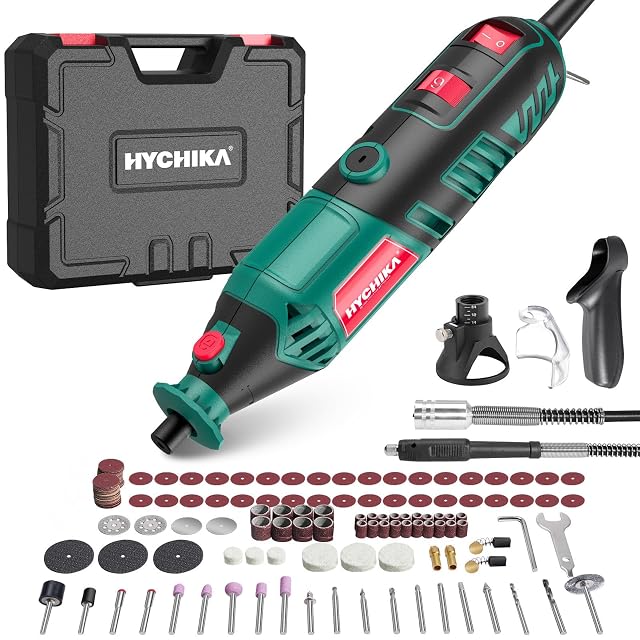 Kit d’outil rotatif HYCHIKA avec arbre flexible et accessoires