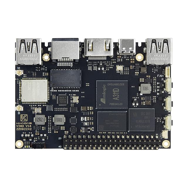 Ordinateur monocarte Khadas VIM3 avec puce Amlogic A311D et connecteur 40 broches