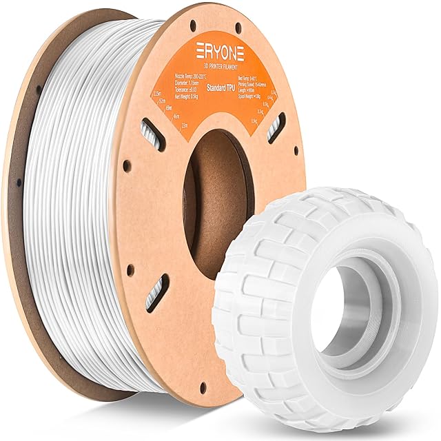 Bobine de filament TPU blanc ERYONE
